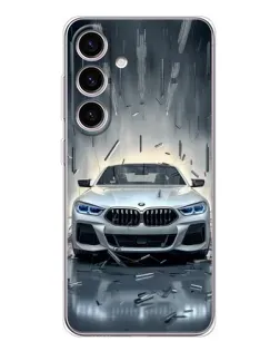Чехол для Samsung Galaxy S25 FE с картинкой «BMW в свете фар» Чехол для Samsung Galaxy S25 FE с картинкой «BMW в свете фар»