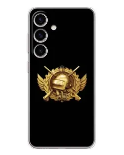 Чехол для Samsung Galaxy S25 FE с картинкой «PUBG — оранжевый градиент»