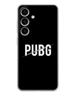 Чехол для Samsung Galaxy S25 FE с картинкой «PUBG — белый логотип»