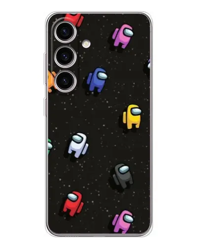 Чехол для Samsung Galaxy S25 FE с картинкой «Космический паттерн Among Us»