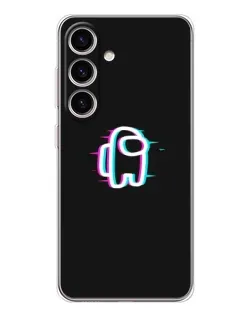 Чехол для Samsung Galaxy S25 FE с картинкой «Among Us неон»