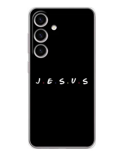 Чехол для Samsung Galaxy S25 FE с картинкой «Точки веры J.E.S.U.S.»