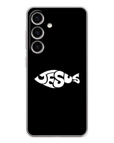 Чохол для Samsung Galaxy S25 FE з картинкою «Риба Jesus» Чохол для Samsung Galaxy S25 FE з картинкою «Риба Jesus»