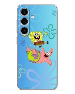 Чехол для Samsung Galaxy S25 FE с картинкой «Спанч Боб и Патрик»