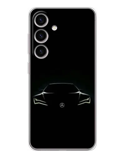 Чехол для Samsung Galaxy S25 FE с картинкой «Mercedes — силуэт авто» Чехол для Samsung Galaxy S25 FE с картинкой «Mercedes — силуэт авто»