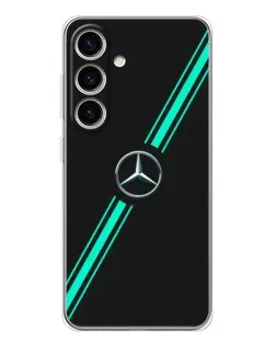 Чехол для Samsung Galaxy S25 FE с картинкой «Спортивные линии Mercedes»
