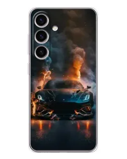 Чехол для Samsung Galaxy S25 FE с картинкой «Lamborghini дымная эстетика» Чехол для Samsung Galaxy S25 FE с картинкой «Lamborghini дымная эстетика»