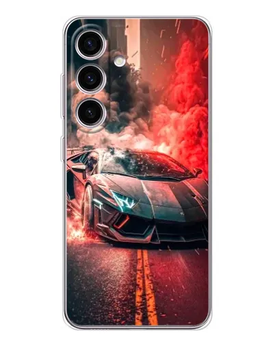 Чехол для Samsung Galaxy S25 FE с картинкой «Lamborghini красный дым» Чехол для Samsung Galaxy S25 FE с картинкой «Lamborghini красный дым»