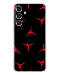 Чехол для Samsung Galaxy S25 Plus с картинкой «Jordan Red Pattern» Чехол для Samsung Galaxy S25 Plus с картинкой «Jordan Red Pattern»