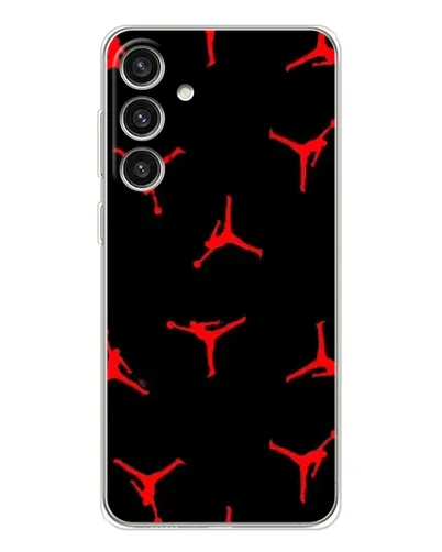 Чехол для Samsung Galaxy S25 Plus с картинкой «Jordan Red Pattern» Чехол для Samsung Galaxy S25 Plus с картинкой «Jordan Red Pattern»