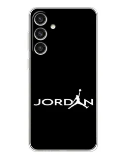 Чехол для Samsung Galaxy S25 Plus с картинкой «Jordan White Logo» Чехол для Samsung Galaxy S25 Plus с картинкой «Jordan White Logo»