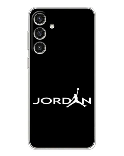 Чехол для Samsung Galaxy S25 Plus с картинкой «Jordan White Logo» Чехол для Samsung Galaxy S25 Plus с картинкой «Jordan White Logo»