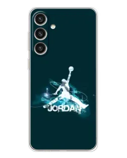 Чехол для Samsung Galaxy S25 Plus с картинкой «Jordan Blue Fire» Чехол для Samsung Galaxy S25 Plus с картинкой «Jordan Blue Fire»