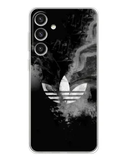 Чехол для Samsung Galaxy S25 Plus с картинкой «Абстрактный дым Adidas»