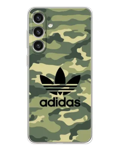 Чехол для Samsung Galaxy S25 Plus с картинкой «Милитари стиль Adidas»