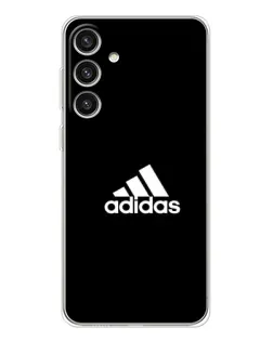 Чехол для Samsung Galaxy S25 Plus с картинкой «Черная классика Adidas»
