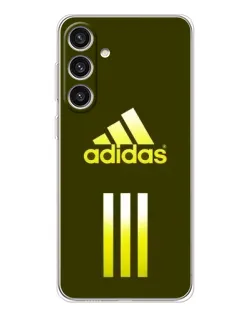 Чехол для Samsung Galaxy S25 Plus с картинкой «Оливковый градиент Adidas»