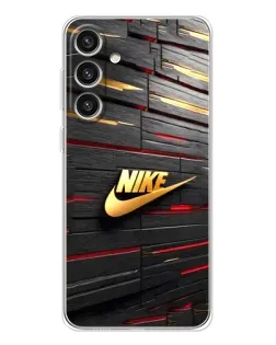 Чехол для Samsung Galaxy S25 Plus с картинкой «Золотой Nike на металле» Чехол для Samsung Galaxy S25 Plus с картинкой «Золотой Nike на металле»