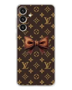 Чехол для Samsung Galaxy S25 Plus с картинкой «LV с бантом»