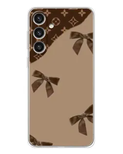 Чехол для Samsung Galaxy S25 Plus с картинкой «LV — кофейный атлас»