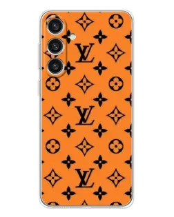 Чехол для Samsung Galaxy S25 Plus с картинкой «Оранжевый стиль LV»
