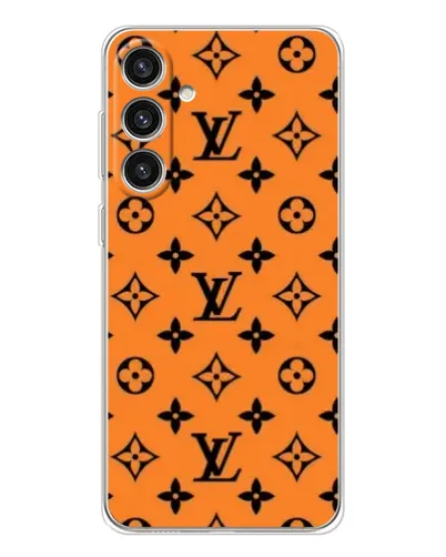 Чехол для Samsung Galaxy S25 Plus с картинкой «Оранжевый стиль LV»