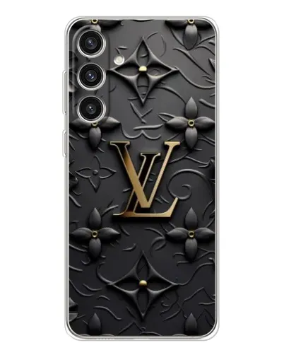 Чехол для Samsung Galaxy S25 Plus с картинкой «Кожаная текстура LV»