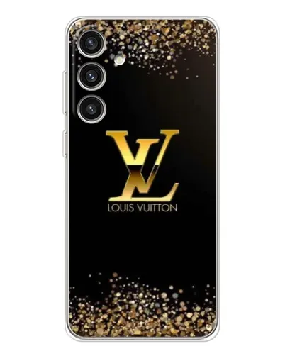 Чехол для Samsung Galaxy S25 Plus с картинкой «LV — золотые искры»