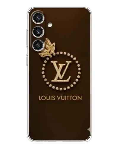 Чехол для Samsung Galaxy S25 Plus с картинкой «LV — золотая печать»