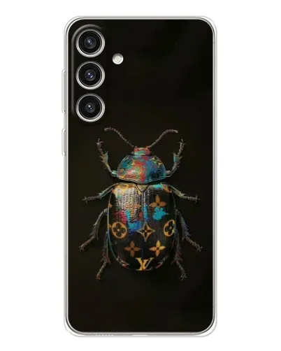 Чехол для Samsung Galaxy S25 Plus с картинкой «LV — мраморный принт»