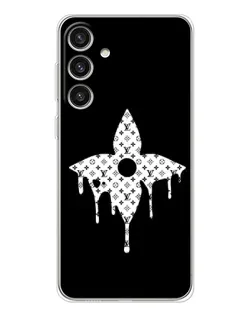 Чехол для Samsung Galaxy S25 Plus с картинкой «Цветочная монограмма»