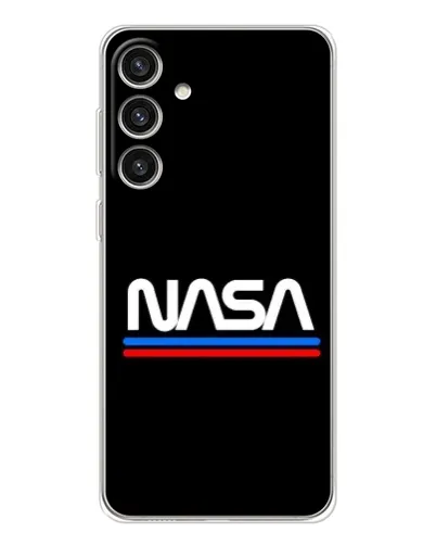 Чехол для Samsung Galaxy S25 Plus с картинкой «NASA — классика Red Blue» Чехол для Samsung Galaxy S25 Plus с картинкой «NASA — классика Red Blue»