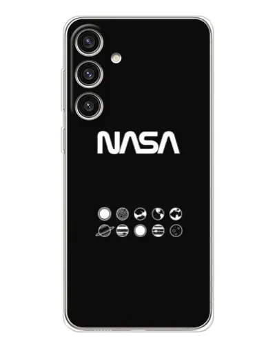 Чехол для Samsung Galaxy S25 Plus с картинкой «NASA — технический принт» Чехол для Samsung Galaxy S25 Plus с картинкой «NASA — технический принт»