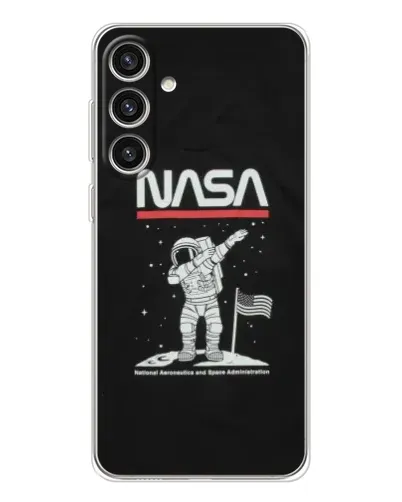 Чехол для Samsung Galaxy S25 Plus с картинкой «NASA — шагаем по Луне» Чехол для Samsung Galaxy S25 Plus с картинкой «NASA — шагаем по Луне»