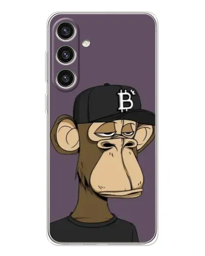 Чехол для Samsung Galaxy S25 Plus с картинкой «Bored Ape в кепке» Чехол для Samsung Galaxy S25 Plus с картинкой «Bored Ape в кепке»