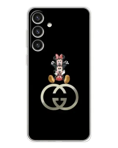 Чехол для Samsung Galaxy S25 Plus с картинкой «Минни Маус на лого» Чехол для Samsung Galaxy S25 Plus с картинкой «Минни Маус на лого»