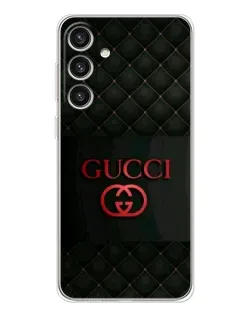 Чехол для Samsung Galaxy S25 Plus с картинкой «Gucci — стеганый черный»