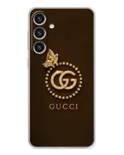 Чехол для Samsung Galaxy S25 Plus с картинкой «Gucci — золотая бабочка»
