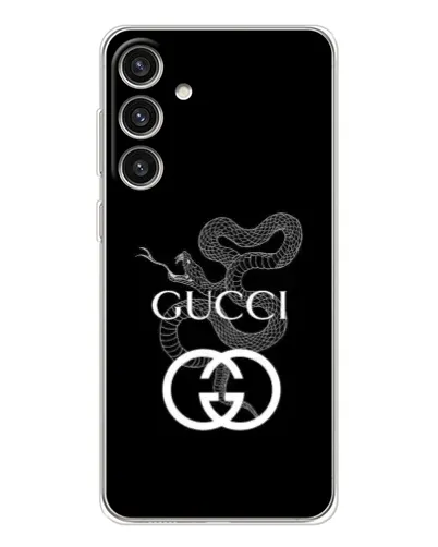 Чехол для Samsung Galaxy S25 Plus с картинкой «Gucci — серебряная змея» Чехол для Samsung Galaxy S25 Plus с картинкой «Gucci — серебряная змея»
