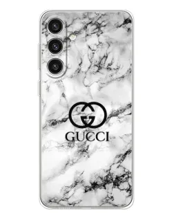 Чехол для Samsung Galaxy S25 Plus с картинкой «Gucci — мраморный шик»