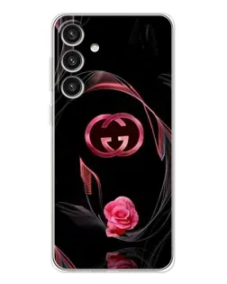 Чехол для Samsung Galaxy S25 Plus с картинкой «Gucci — неоновая роза»