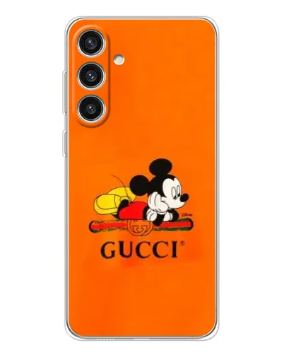 Чехол для Samsung Galaxy S25 Plus с картинкой «Микки Маус Gucci — оранж» Чехол для Samsung Galaxy S25 Plus с картинкой «Микки Маус Gucci — оранж»
