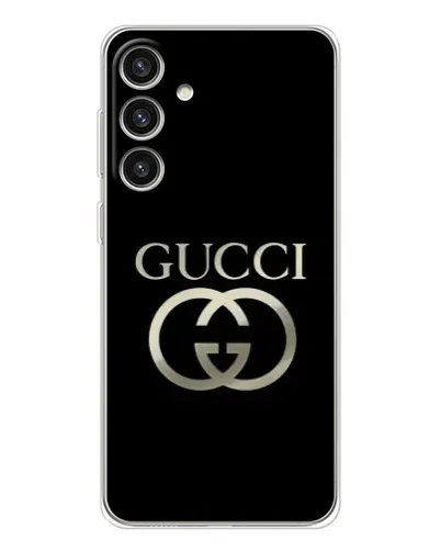 Чехол для Samsung Galaxy S25 Plus с картинкой «Gucci — золото на черном» Чехол для Samsung Galaxy S25 Plus с картинкой «Gucci — золото на черном»