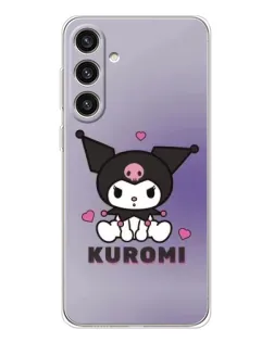 Чехол для Samsung Galaxy S25 Plus с картинкой «Kuromi — фиолетовый арт»