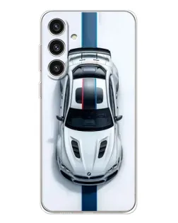 Чехол для Samsung Galaxy S25 Plus с картинкой «Вид сверху — BMW M»