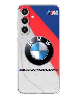 Чехол для Samsung Galaxy S25 Plus с картинкой «BMW Performance стиль»