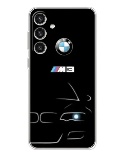 Чехол для Samsung Galaxy S25 Plus с картинкой «Минималистичный принт BMW M3»