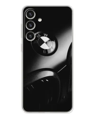 Чехол для Samsung Galaxy S25 Plus с картинкой «Эмблема BMW — макро»