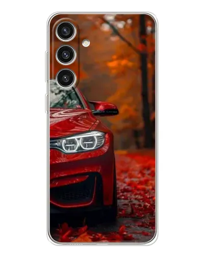 Чехол для Samsung Galaxy S25 Plus с картинкой «Осенняя BMW M4»