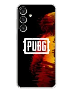 Чехол для Samsung Galaxy S25 Plus с картинкой «Яркий логотип PUBG»